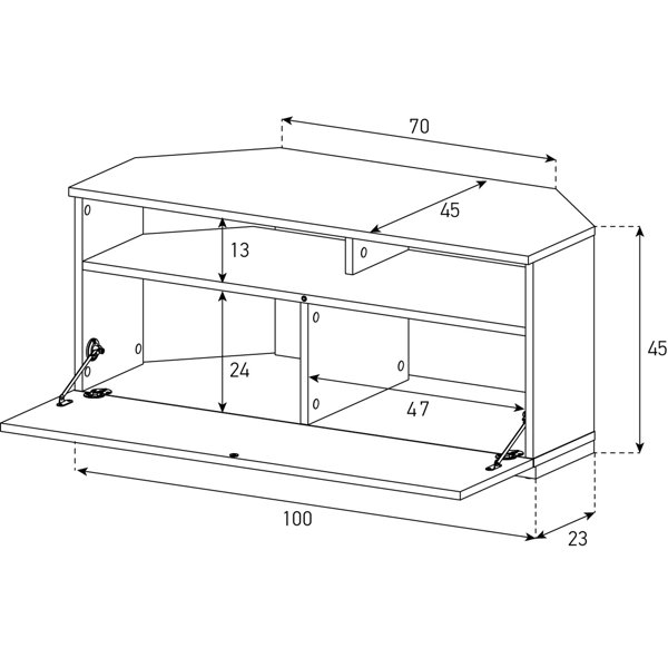 17 Stories TV-Eckschrank für TVs bis zu 50" & Bewertungen | Wayfair.de
